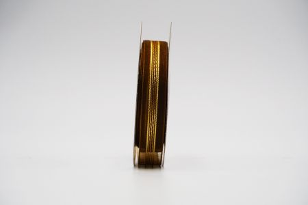 Glitter Gold Stripe Sheer Ribbon_K1476-1225C-1_brown